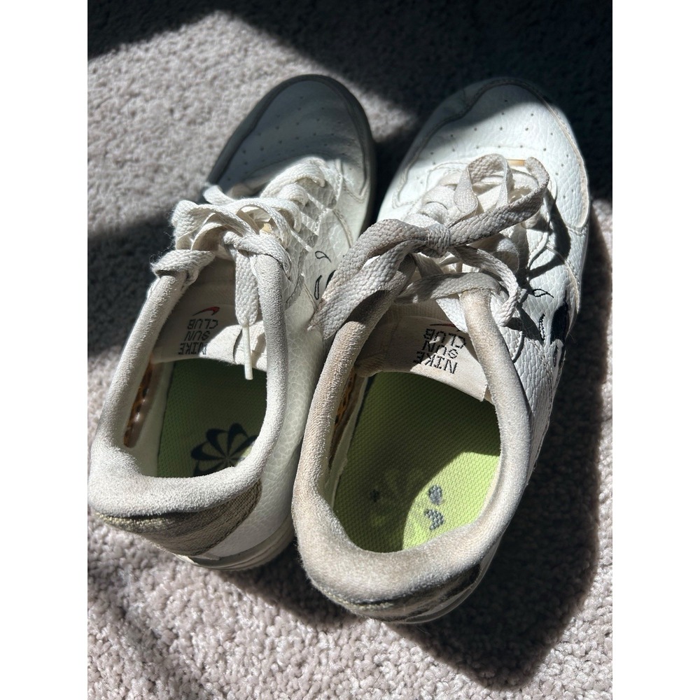 Nike Air Force 1 Low Sun Club Shark Fin Kids Sz 5.5 White DM0117-100 Sneaker - Picture 6 of 11